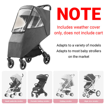 Universal Pet Stroller Rain Cover Windproof Dustproof Cold Weather Shield