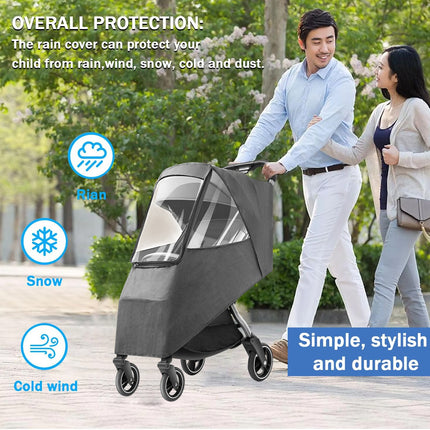 Universal Pet Stroller Rain Cover Windproof Dustproof Cold Weather Shield