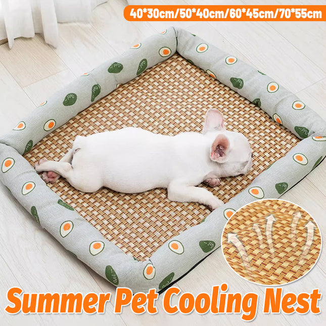 Pet Summer Cat Dog Kennel Mat Soft Pet Bed Cushion for Dogs and Cats Indoor Use