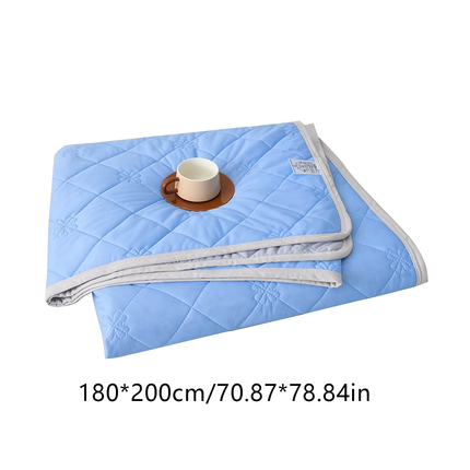 Cooling Summer Quilt 180 x 200cm Ice Silk Solid Colour Lightweight Comforter