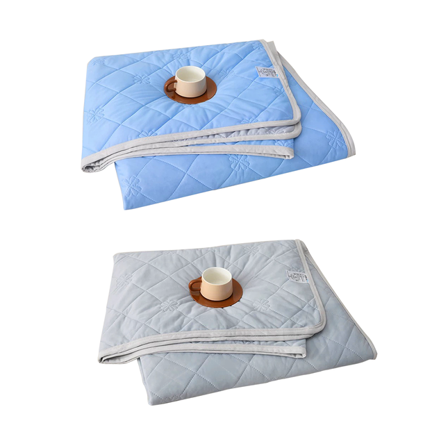 Cooling Summer Quilt 180 x 200cm Ice Silk Solid Colour Lightweight Comforter