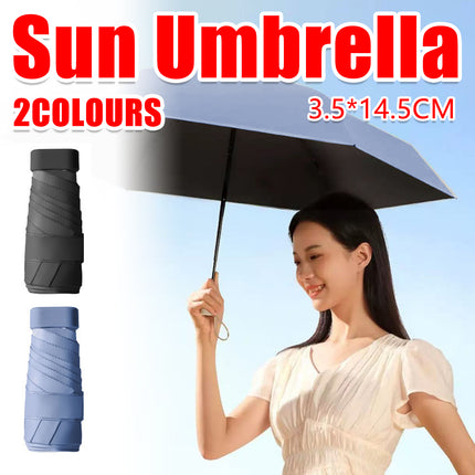 Windproof Umbrella Compact Portable For Sun And Rain Defense Small Folding