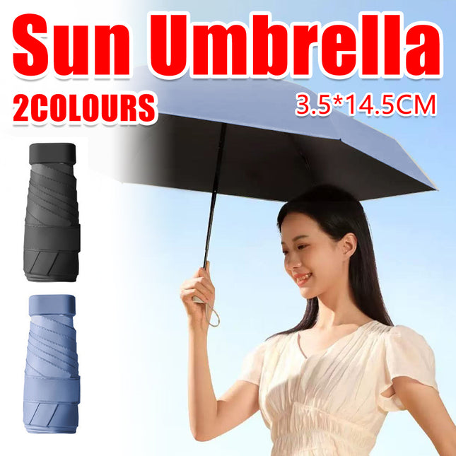 Windproof Umbrella Compact Portable For Sun And Rain Defense Small Folding