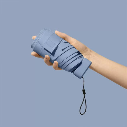 Windproof Umbrella Compact Portable For Sun And Rain Defense Small Folding