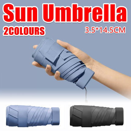 Windproof Umbrella Compact Portable For Sun And Rain Defense Small Folding