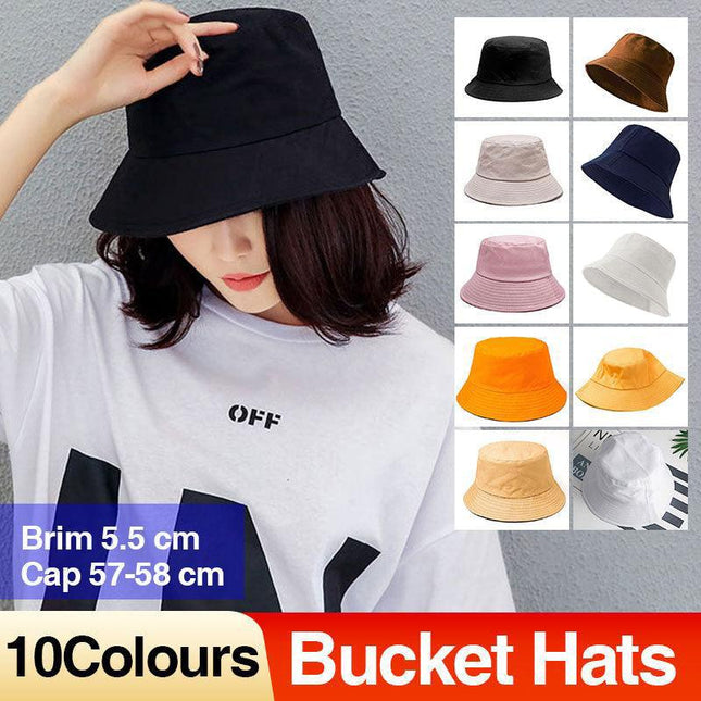 10 Colours Unisex Sun Bucket Hat Perfect for Outdoor Adventures - Aimall