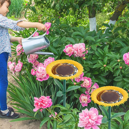 Outdoor Sunflower Bird Feeder Weather Resistant Easy Fill for Garden Yard