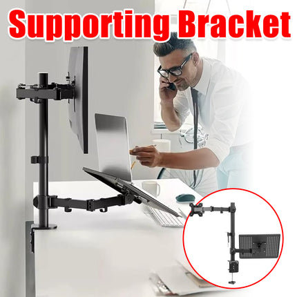 Monitor and Laptop Mount Holds 17-32 Inch Computer Screen Adjustable Monitor Arm