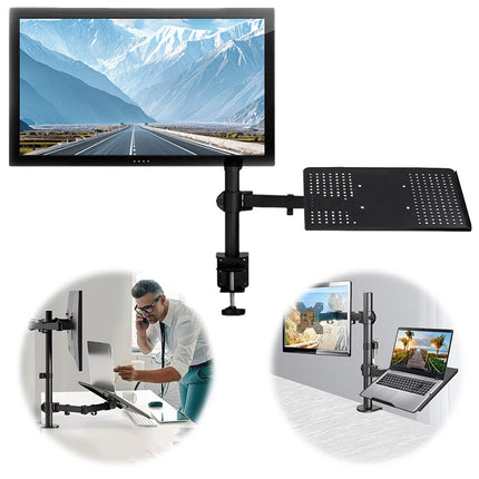 Monitor and Laptop Mount Holds 17-32 Inch Computer Screen Adjustable Monitor Arm