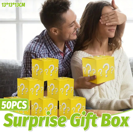 50pcs Blind Box Empty Gift Box Surprise Carton Packaging Mystery Prize Storage