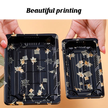 50 PCS Disposable Transparent Plastic Sushi Salmon Packaging Box Food Grade