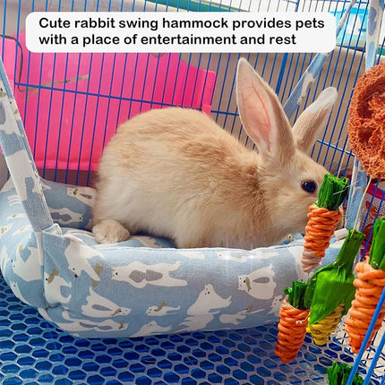 Small Animal Hanging Bed Hammock Cage for Guinea Pig Chinchilla Rabbit Soft Cozy