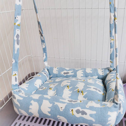 Small Animal Hanging Bed Hammock Cage for Guinea Pig Chinchilla Rabbit Soft Cozy