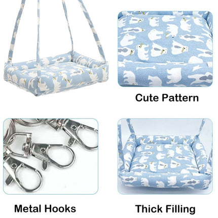 Small Animal Hanging Bed Hammock Cage for Guinea Pig Chinchilla Rabbit Soft Cozy