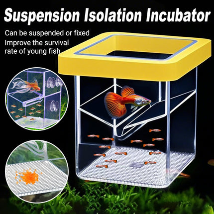 Fish Tank Breeding Box Floating Isolation Incubator Hatching Box for Aquarium