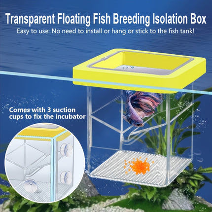 Fish Tank Breeding Box Floating Isolation Incubator Hatching Box for Aquarium