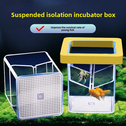 Fish Tank Breeding Box Floating Isolation Incubator Hatching Box for Aquarium