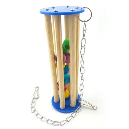 Wooden Bird Stand Perch Cage Mounted Play Toy For Parrot Budgie Cockatiel Cage