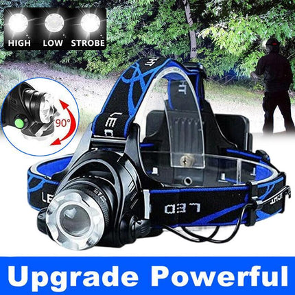 LED Headlamp Rechargeable Headlight Light Head Torch Lamp Flashlight AU Stock Aimall