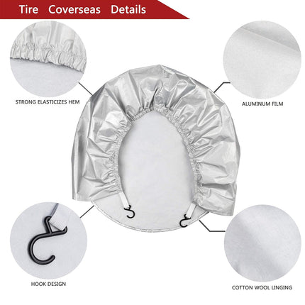 Car Spare Tire Cover Tire Storage Bag Waterproof Dustproof UVResistant SUV Truck