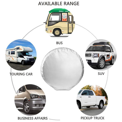 Car Spare Tire Cover Tire Storage Bag Waterproof Dustproof UVResistant SUV Truck