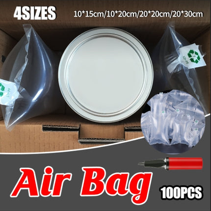 100pcs Inflatable Air Column Bag Bubble Wrap Cushion Packaging Buffer Filling