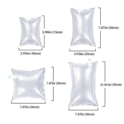 100pcs Inflatable Air Column Bag Bubble Wrap Cushion Packaging Buffer Filling