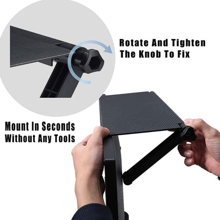 TV Screen Shelf Adjustable Bracket Storage Rack Mount Platform Organiser Holder