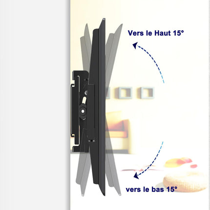 Wall Mount TV Bracket Tilt Angle Adjustable for Home Office Living Room TV Setup