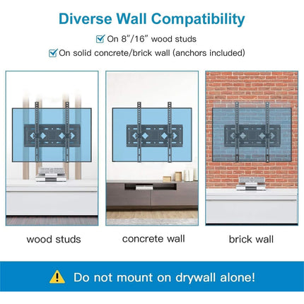 Wall Mount TV Bracket Tilt Angle Adjustable for Home Office Living Room TV Setup