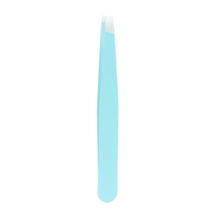 Stainless Steel Hair Eyebrow Tweezers Plucker Puller Beauty Slanted Nail Tip - Aimall