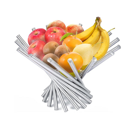Stainless Steel Creative Rotating Fruit Bowl Living Room Hotel Display Bowl