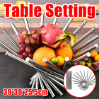 Stainless Steel Creative Rotating Fruit Bowl Living Room Hotel Display Bowl