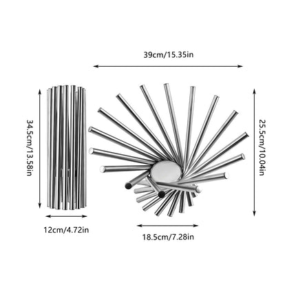 Stainless Steel Creative Rotating Fruit Bowl Living Room Hotel Display Bowl