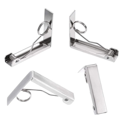 6pcs Stainless Steel Tablecloth Clips Table Cover Holders for Desktop Picnic