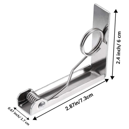 6pcs Stainless Steel Tablecloth Clips Table Cover Holders for Desktop Picnic