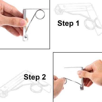 6pcs Stainless Steel Tablecloth Clips Table Cover Holders for Desktop Picnic