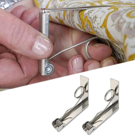 6pcs Stainless Steel Tablecloth Clips Table Cover Holders for Desktop Picnic