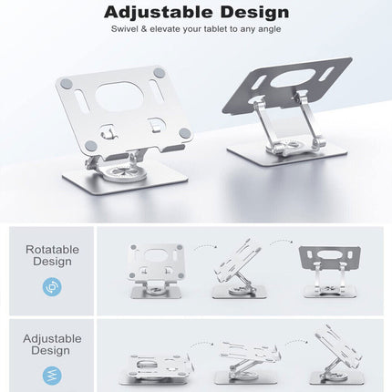 Mobile Phone Tablet Stand 360 Degree Rotating Holder Adjustable Desk Bracket