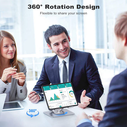 Mobile Phone Tablet Stand 360 Degree Rotating Holder Adjustable Desk Bracket