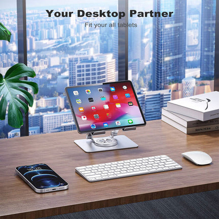 Mobile Phone Tablet Stand 360 Degree Rotating Holder Adjustable Desk Bracket