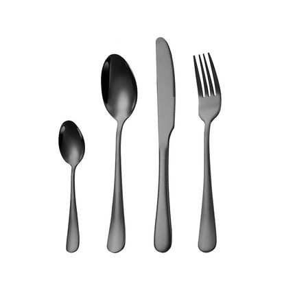 8-Piece Stainless Steel Cutlery Set - 2 Sets of Knife Fork Dinner Spoon Teaspoon