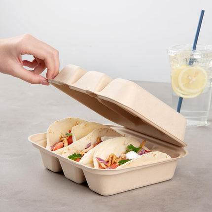 50PCS Disposable Takeout Containers Food-safe for Restaurant Use