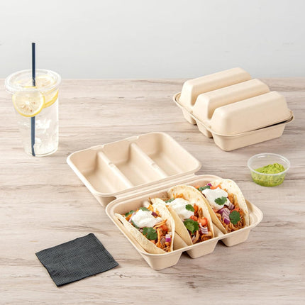 50PCS Disposable Takeout Containers Food-safe for Restaurant Use