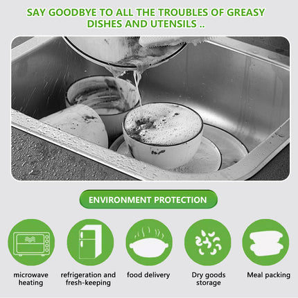 50PCS Disposable Takeout Containers Food-safe for Restaurant Use