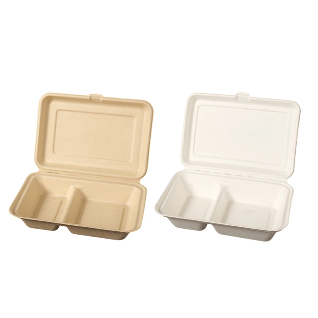 50PCS Takeaway Bento Box Food Grade Eco Friendly Meal Prep Leak-Proof Takeout