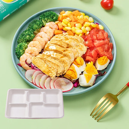 50PCS Disposable Compartmentalized Takeaway Lunch Box Biodegradable 800ml/1200ml