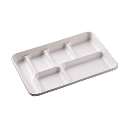 50PCS Disposable Compartmentalized Takeaway Lunch Box Biodegradable 800ml/1200ml