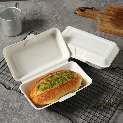 50PCS Hot Dog Fast Food Takeaway Packaging Boxes Greaseproof for Home Delivery