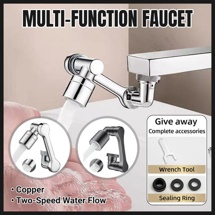 Multifunctional Robotic Arm Universal Faucet Extender 360-Degree Rotatable